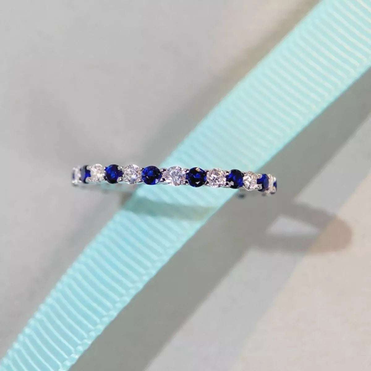 925 Sterling Silver Zircon Ring