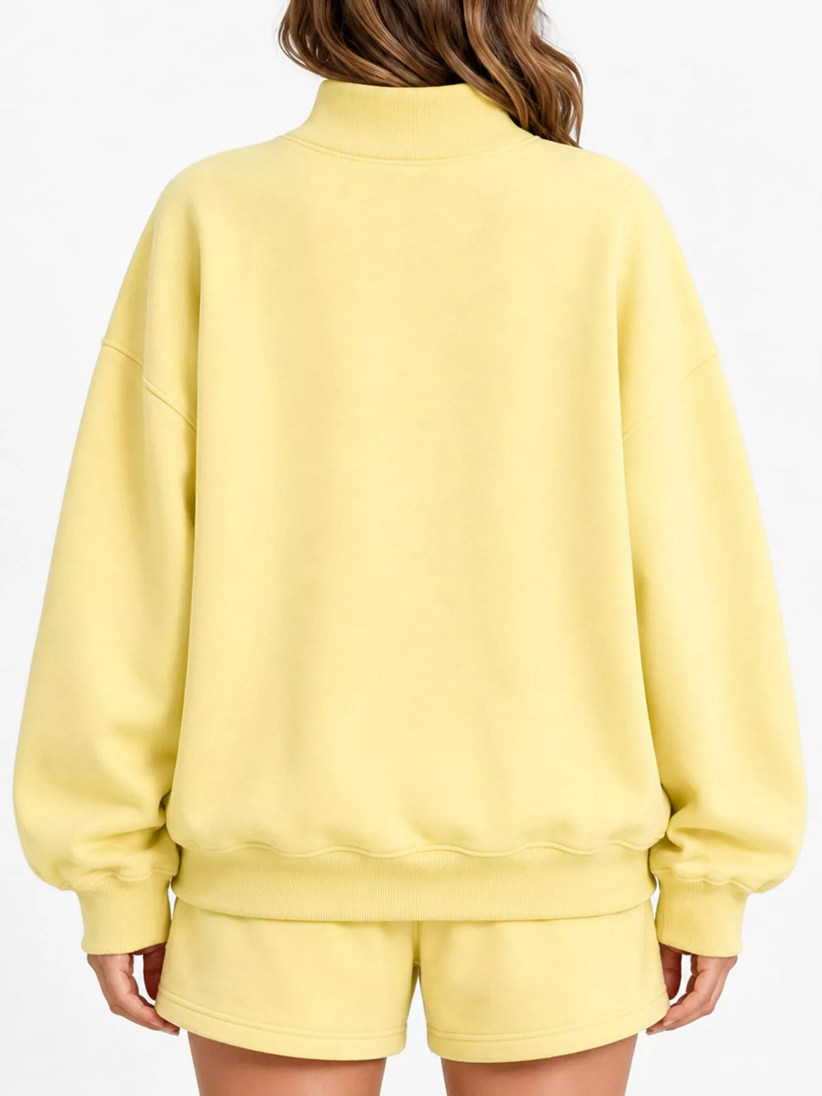 Yellow oversized Dropped Shoulder Sweatshirt