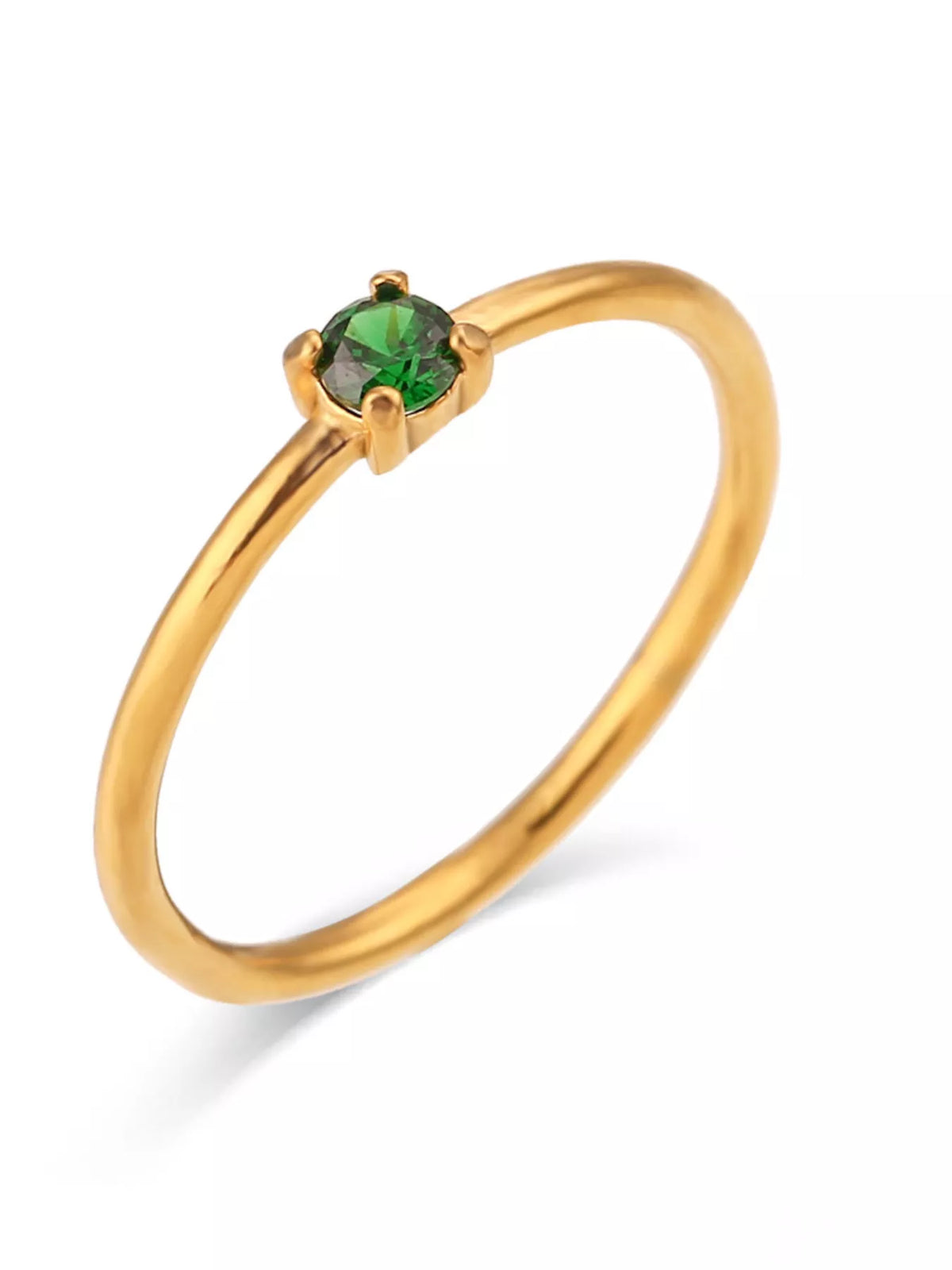 18K Gold-Plated Zircon Ring