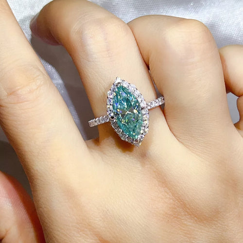 3 Carat 925 Sterling Silver Moissanite Ring