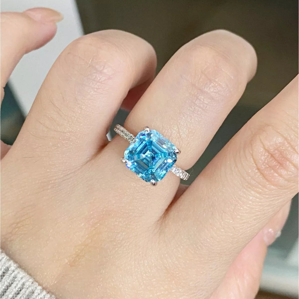 925 Sterling Silver Square Ring