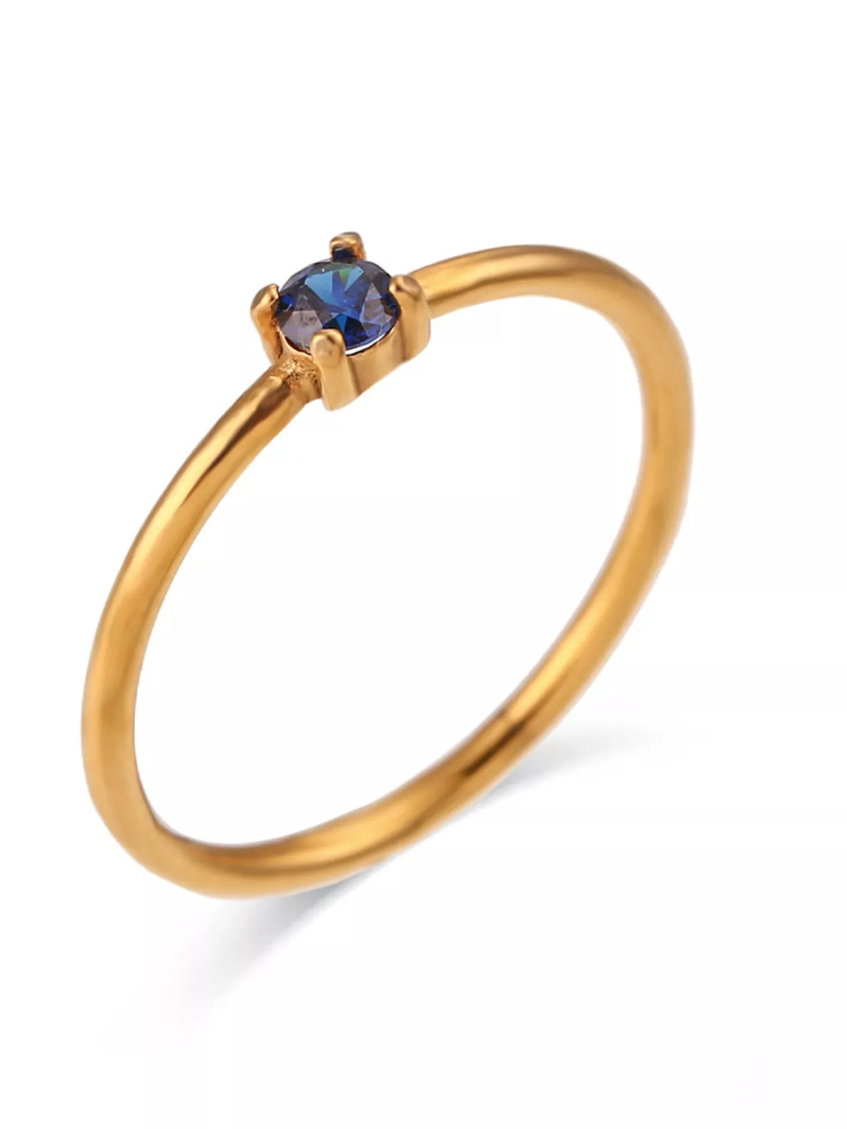 18K Gold-Plated Zircon Ring