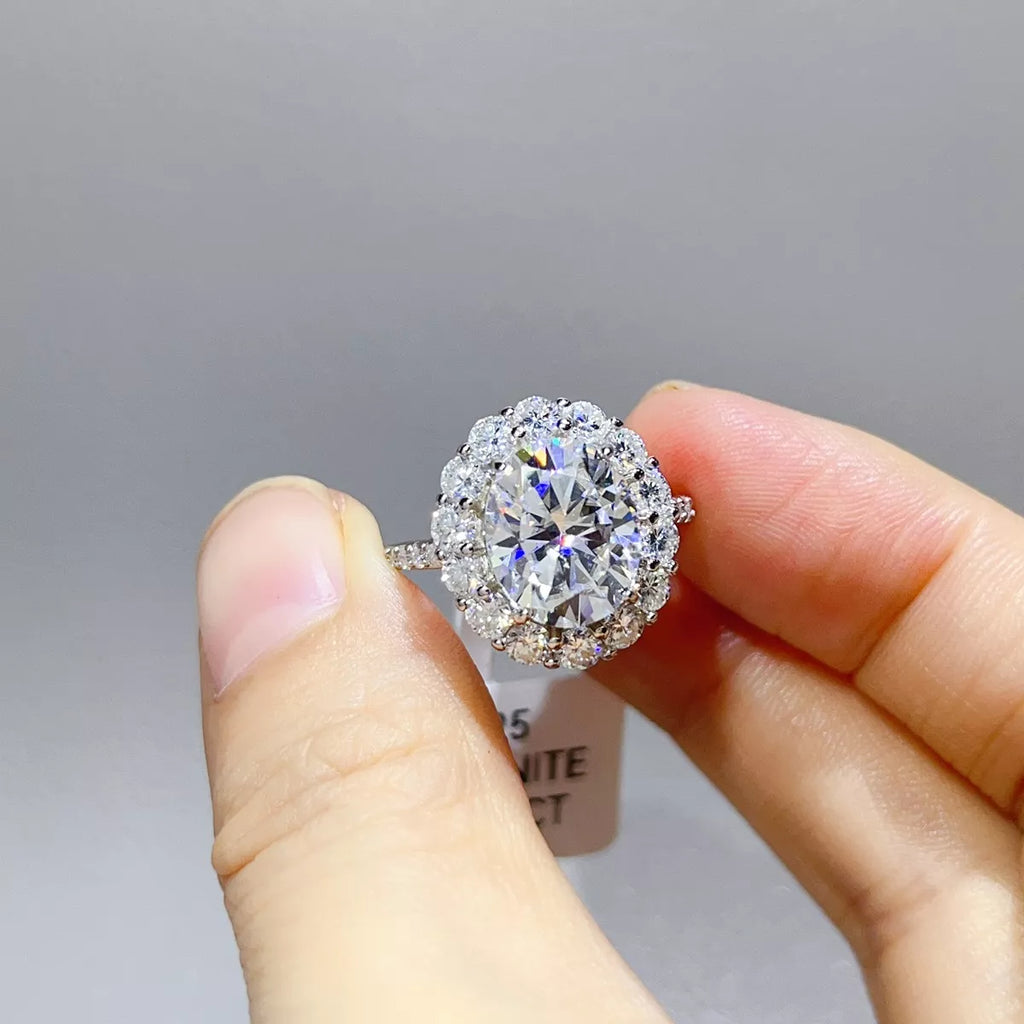 5 Carat Moissanite 925 Sterling Silver Ring