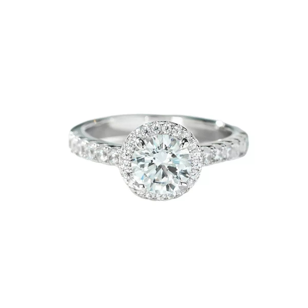 1 Carat 925 Sterling Silver Moissanite Ring