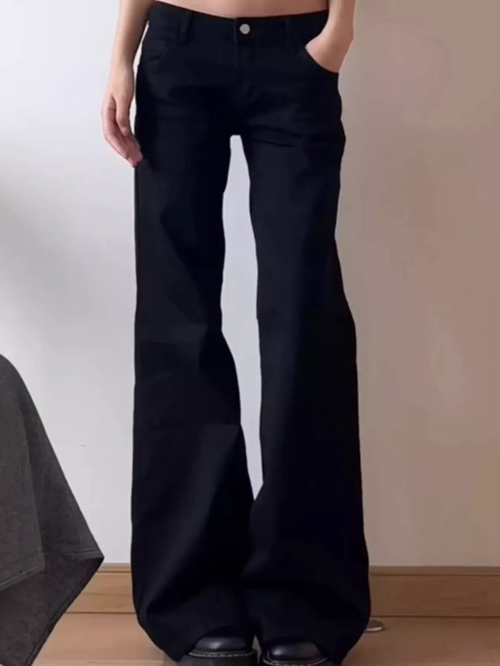 Black flare Jeans with Pockets