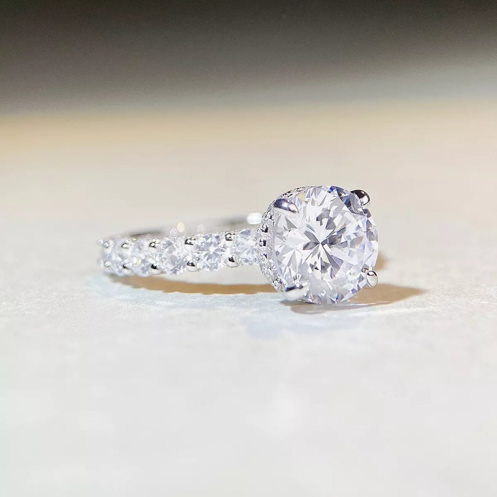 3 Carat 925 Sterling Silver Moissanite Ring