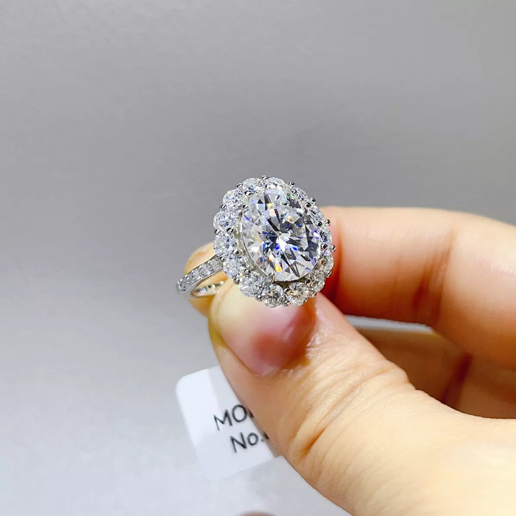 5 Carat Moissanite 925 Sterling Silver Ring