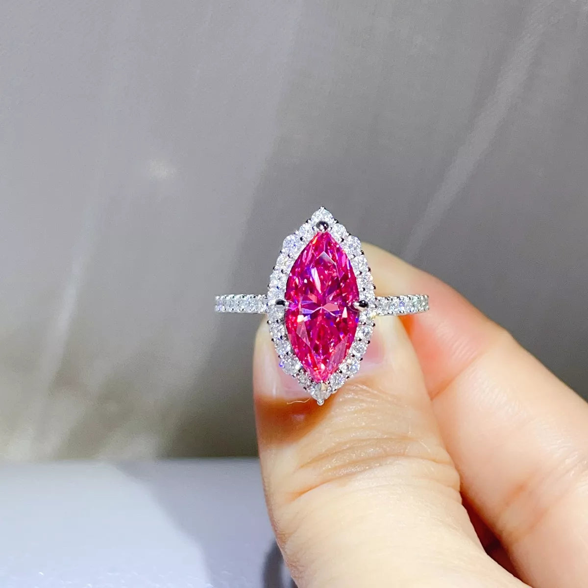 5 Carat 925 Sterling Silver Moissanite Ring