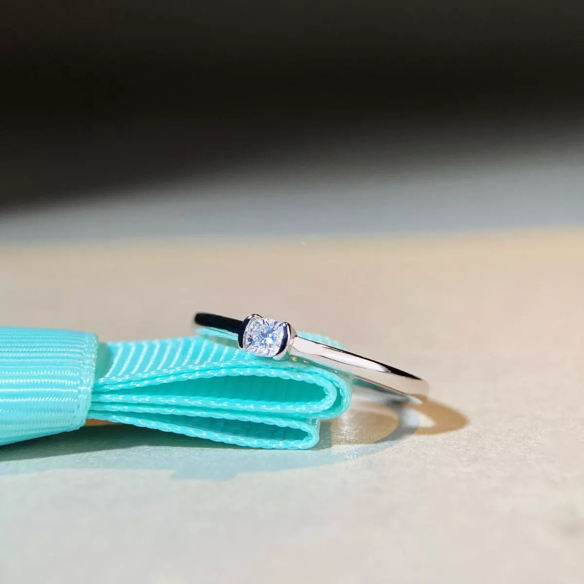 925 Sterling Silver Moissanite Ring