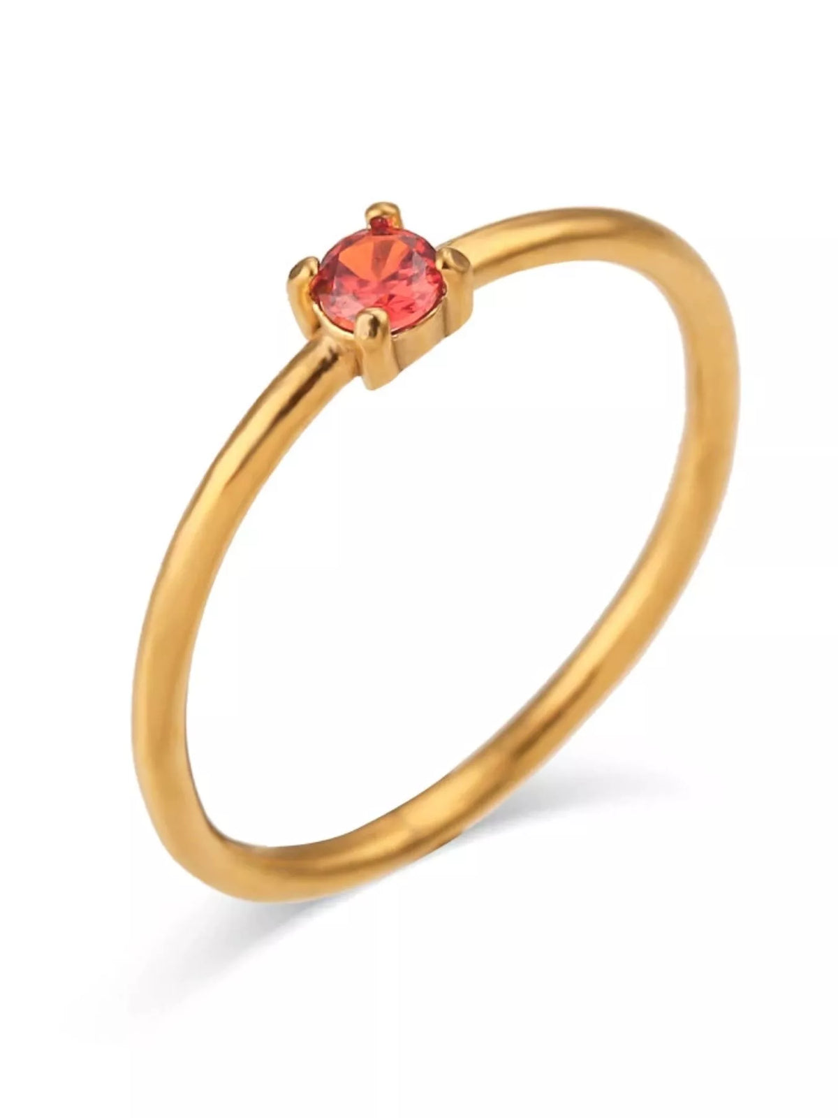 18K Gold-Plated Zircon Ring