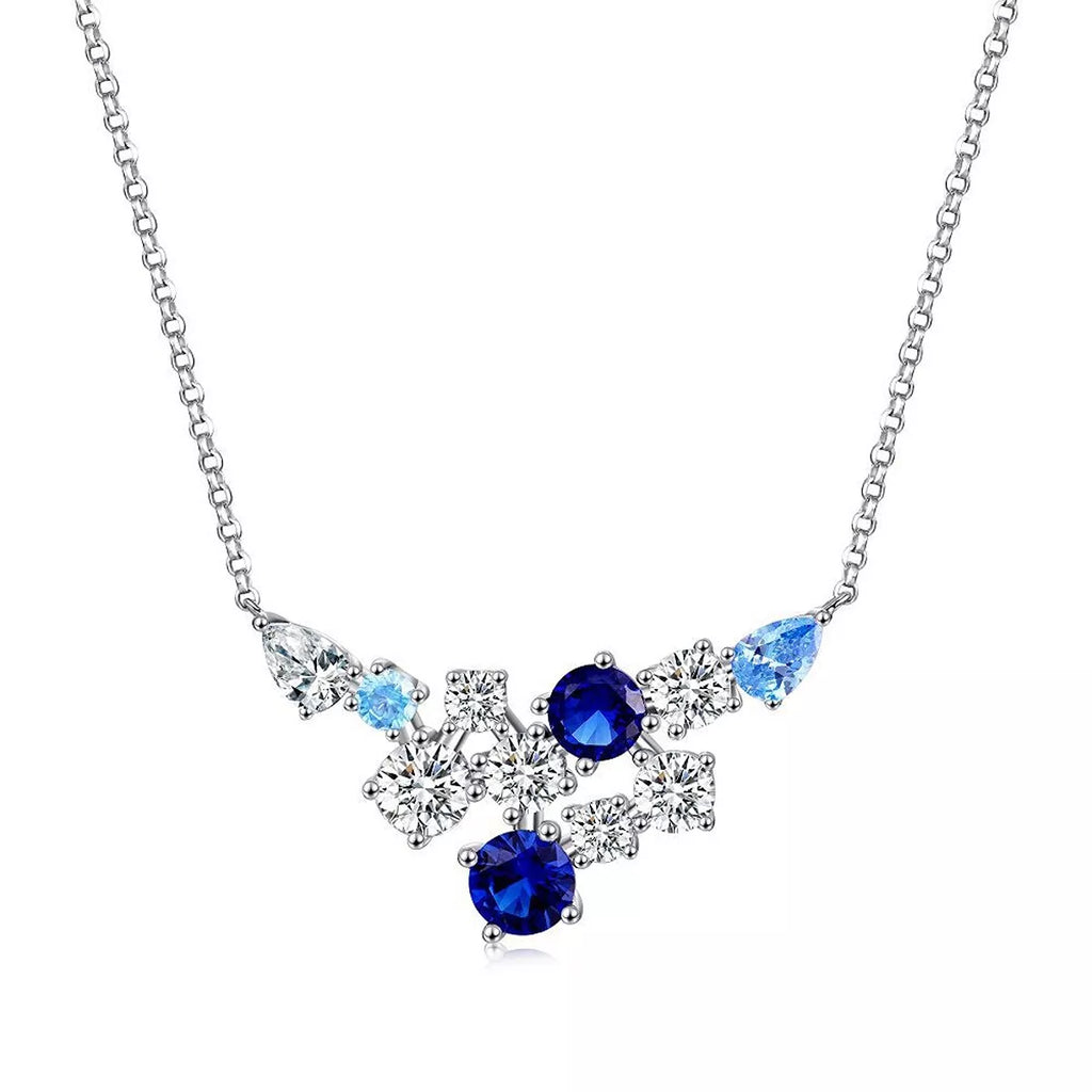 925 Sterling Silver Zircon Pendant Necklace