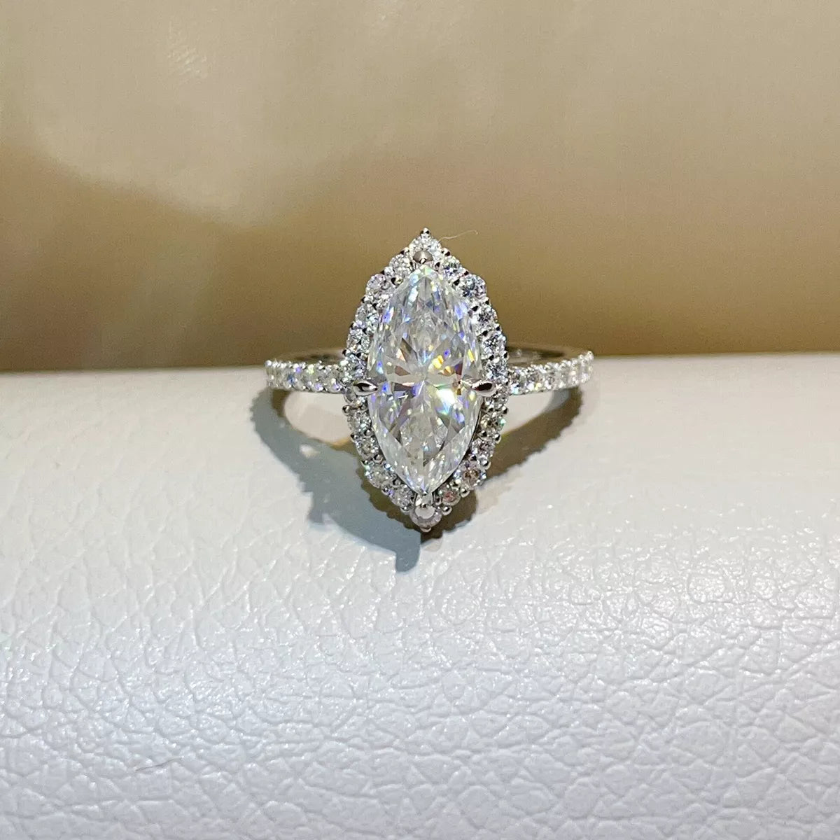 3 Carat 925 Sterling Silver Moissanite Ring