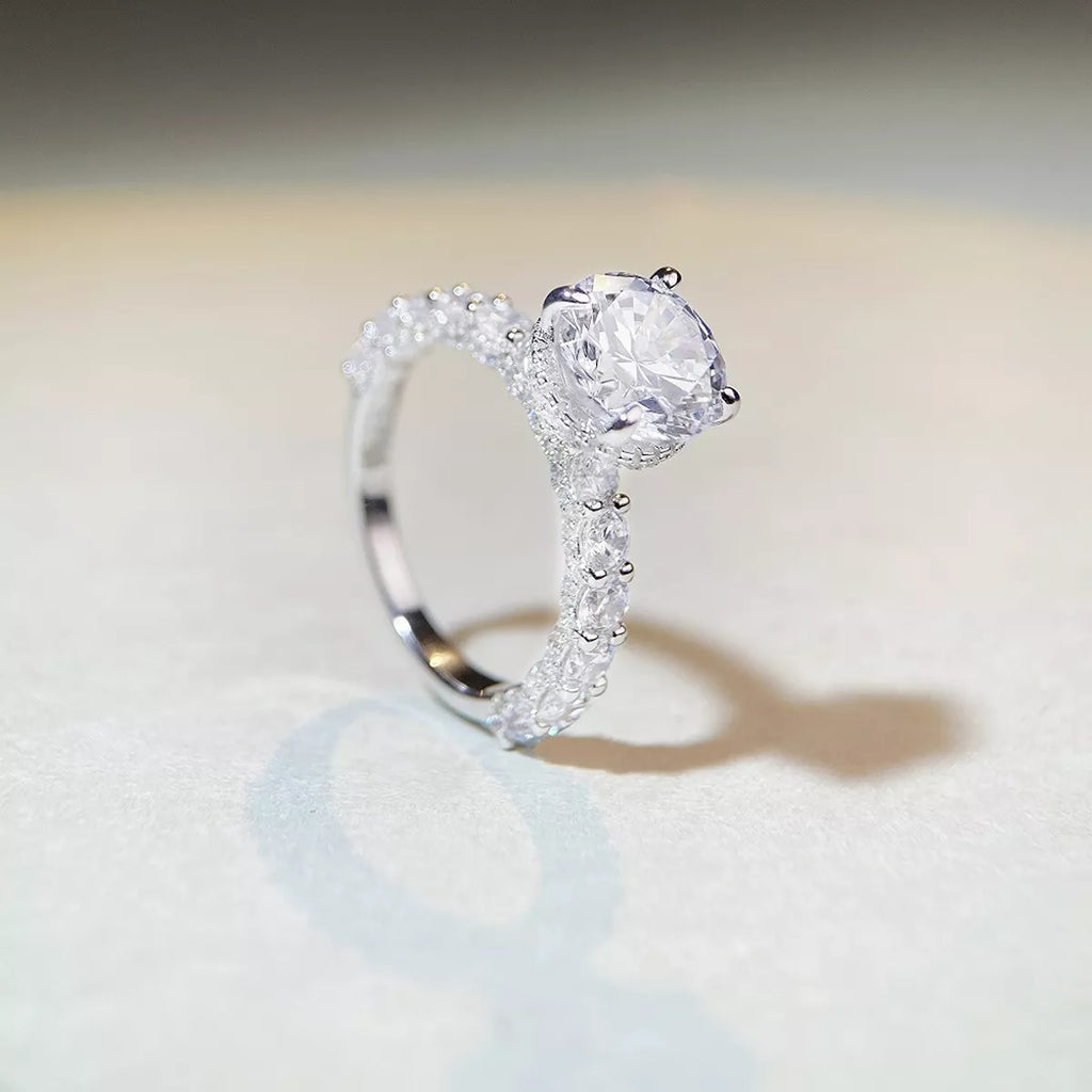 3 Carat 925 Sterling Silver Moissanite Ring