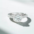 1 Carat 925 Sterling Silver Moissanite Ring