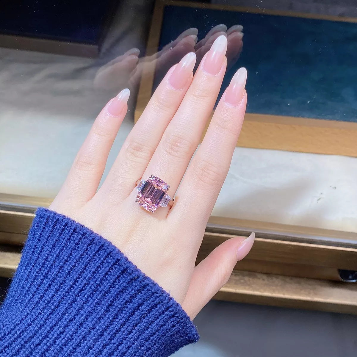 925 Sterling Silver Geometric Ring