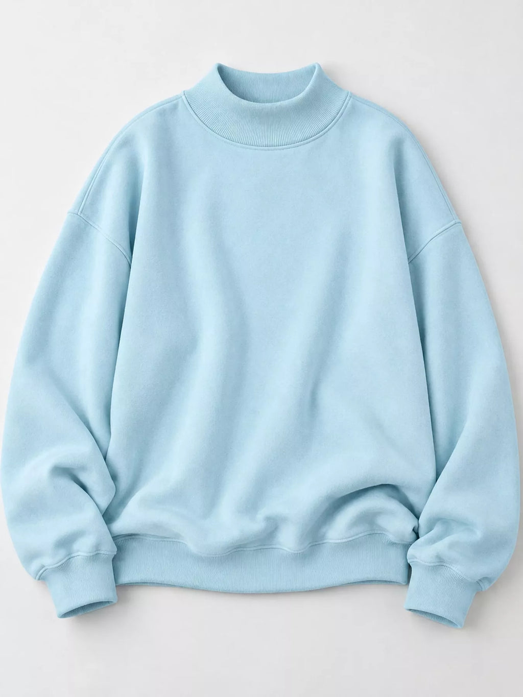 Light blue oversized Dropped Shoulder Sweatshirt