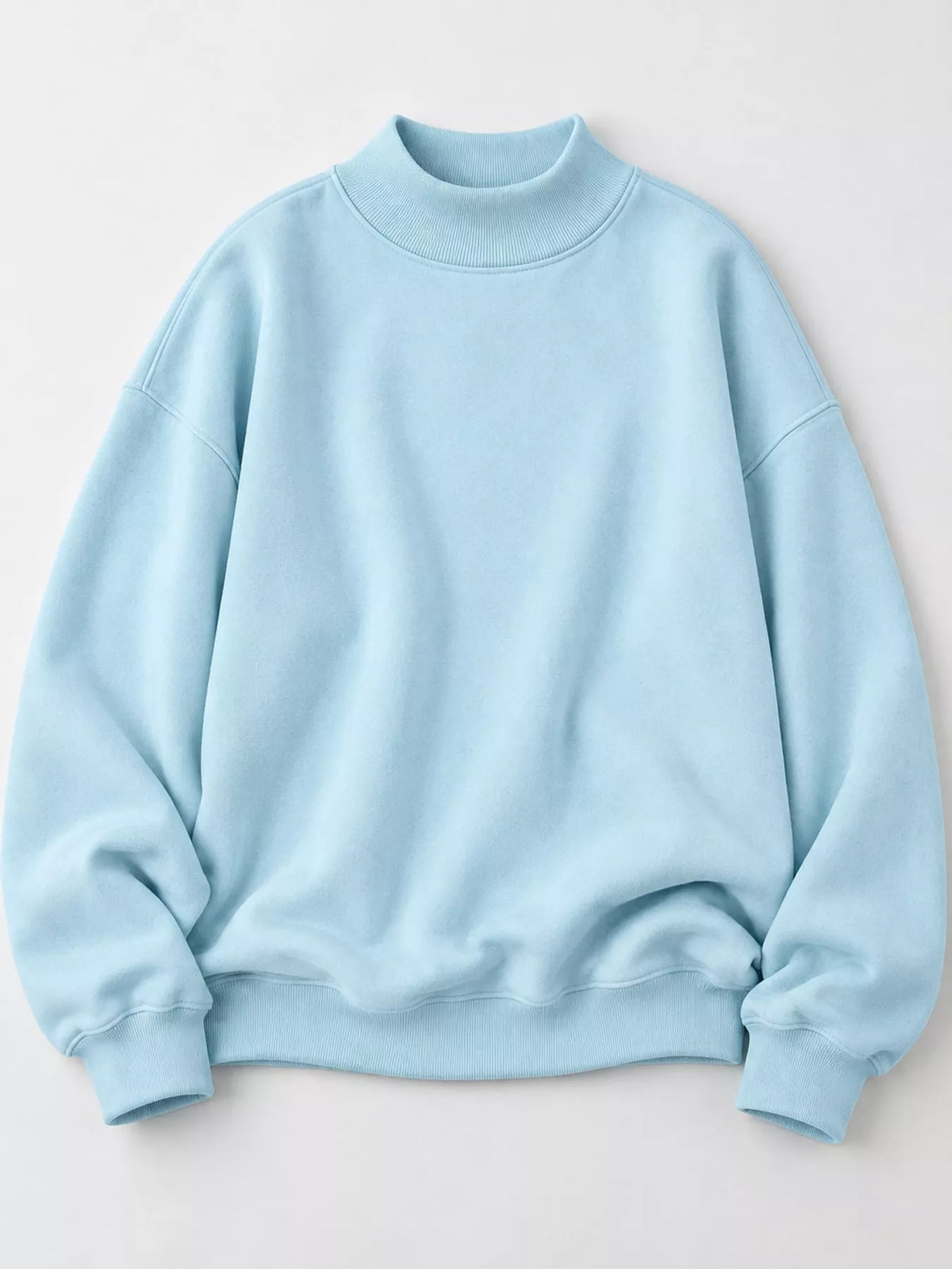 Light blue oversized Dropped Shoulder Sweatshirt