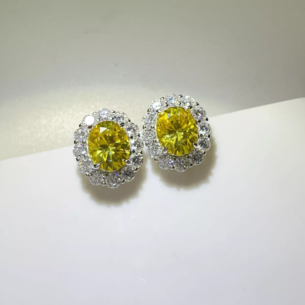 6 Carat Moissanite 925 Sterling Silver Stud Earrings