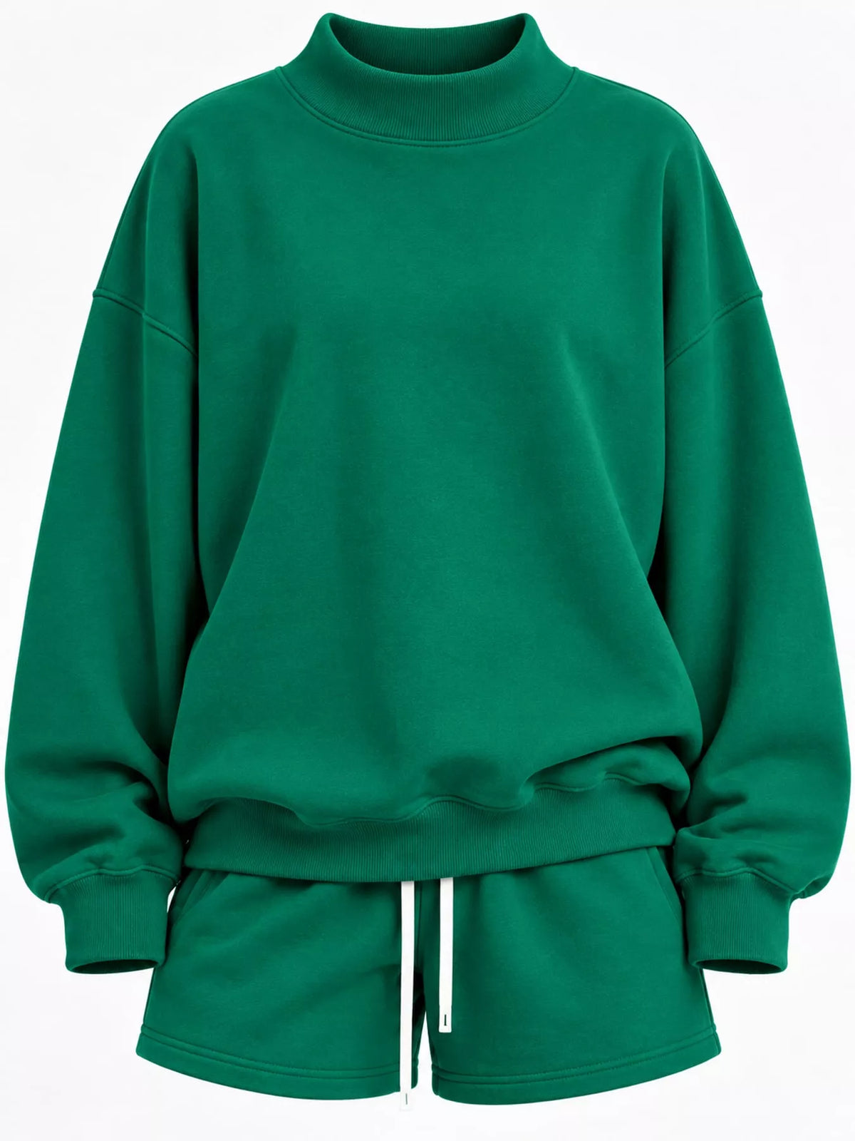 Green oversized Dropped Shoulder Sweatshirt