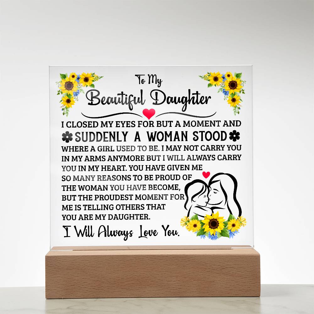 To My Daughter – Acrylic Square