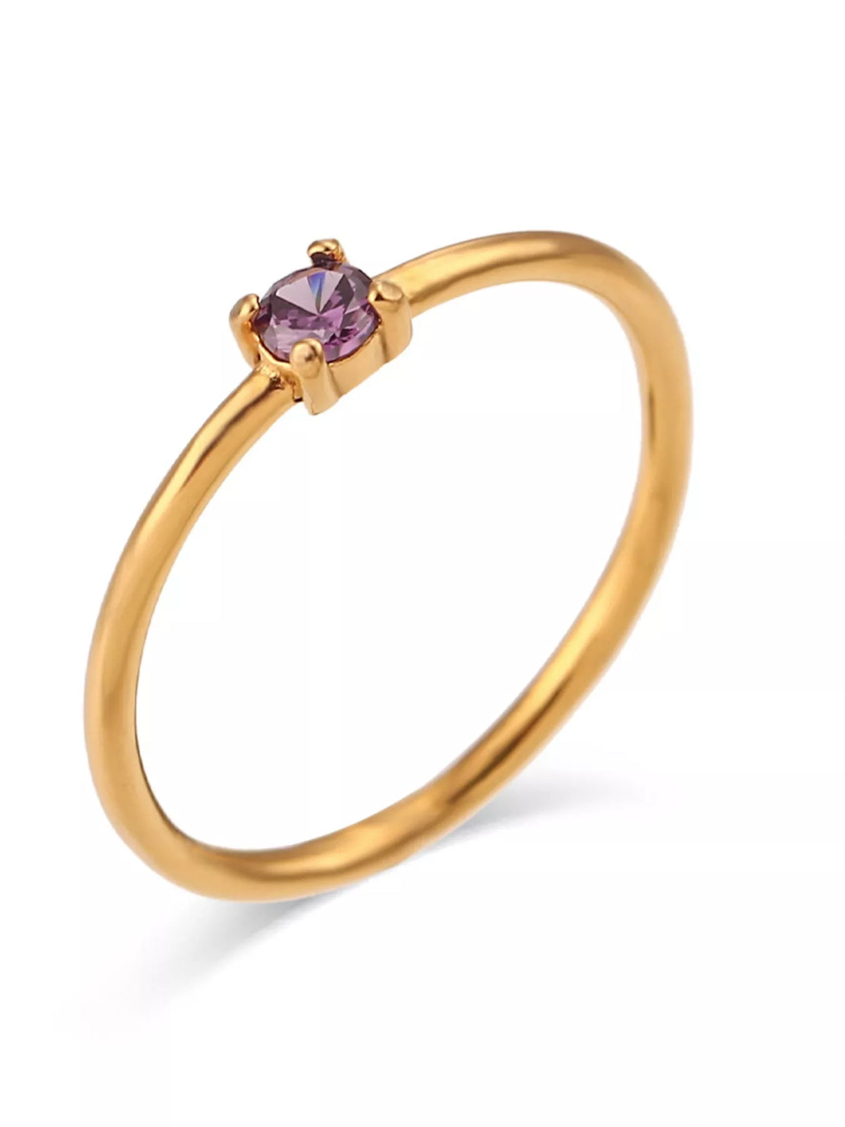 18K Gold-Plated Zircon Ring