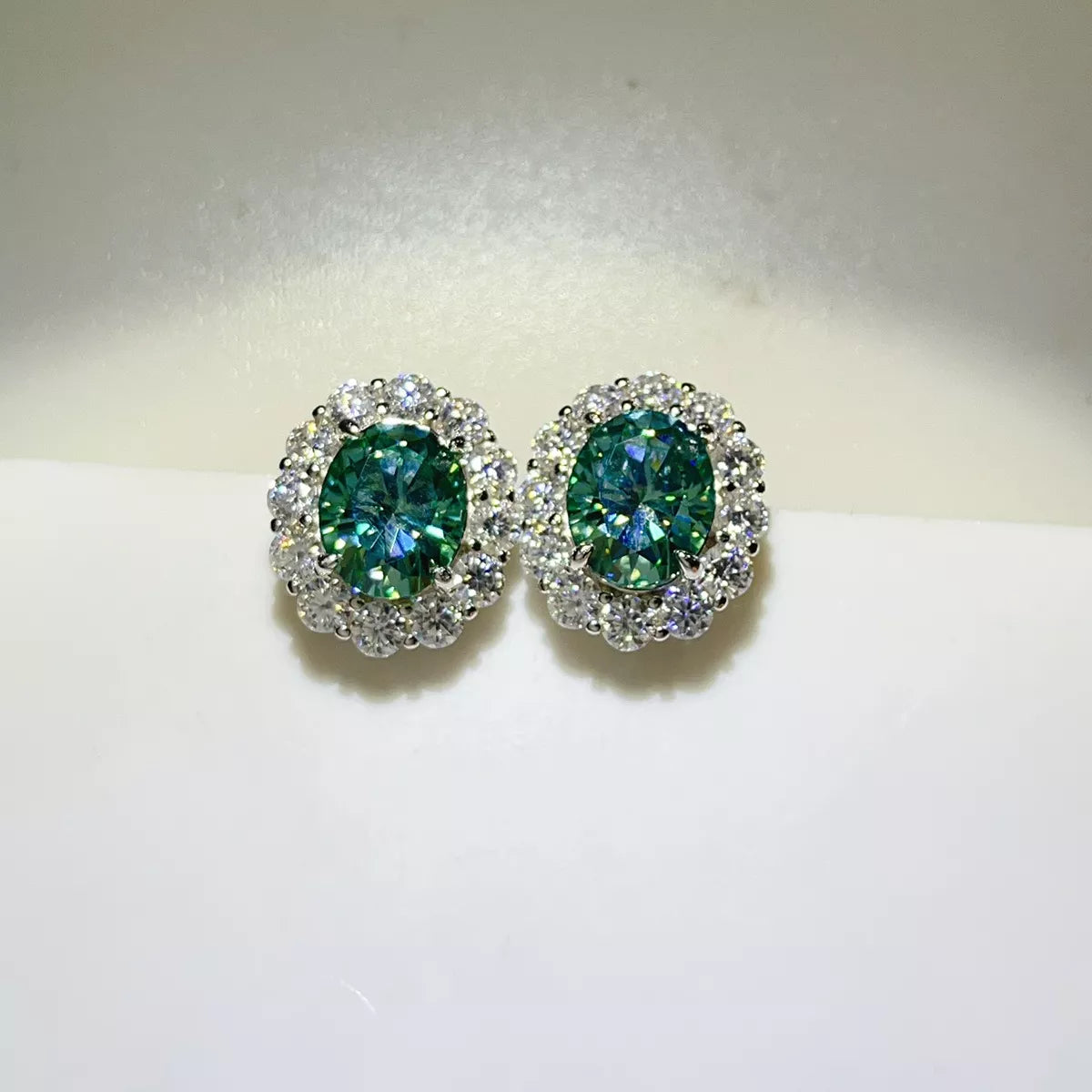 6 Carat Moissanite 925 Sterling Silver Earrings