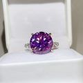 10 Carat 925 Sterling Silver Moissanite Ring