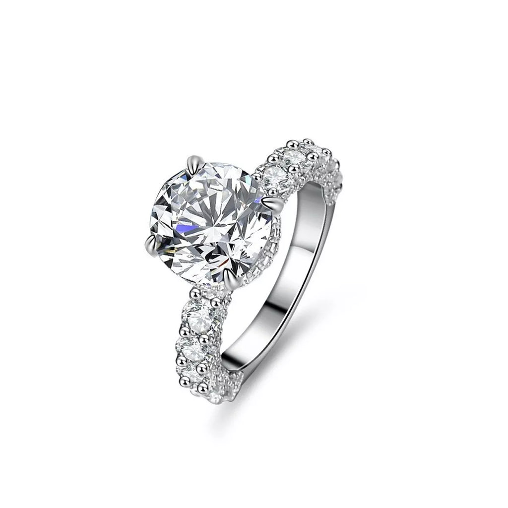 3 Carat 925 Sterling Silver Moissanite Ring
