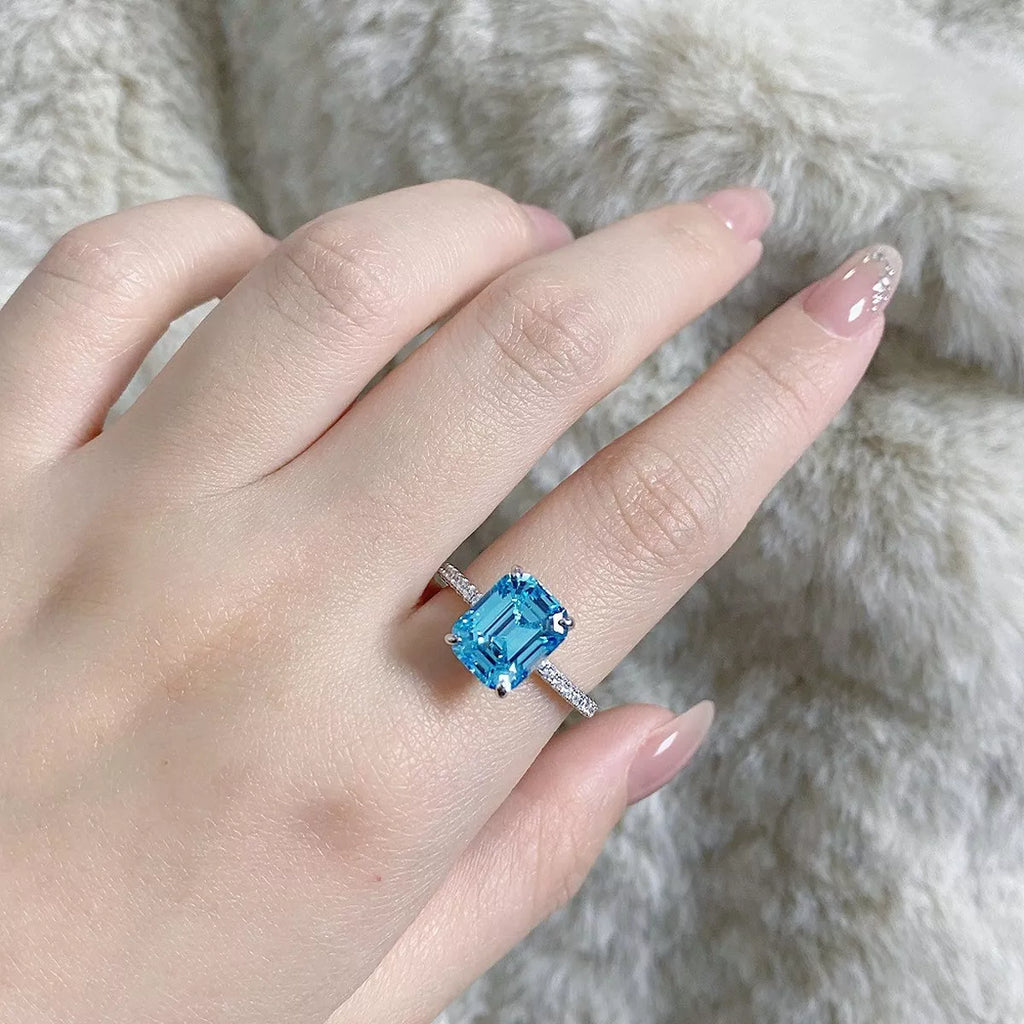 925 Sterling Silver Rectangle Ring