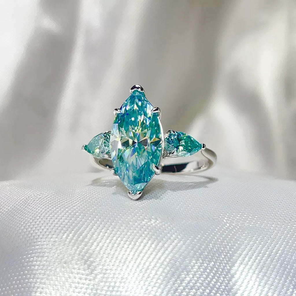 6 Carat 925 Sterling Silver Moissanite Ring