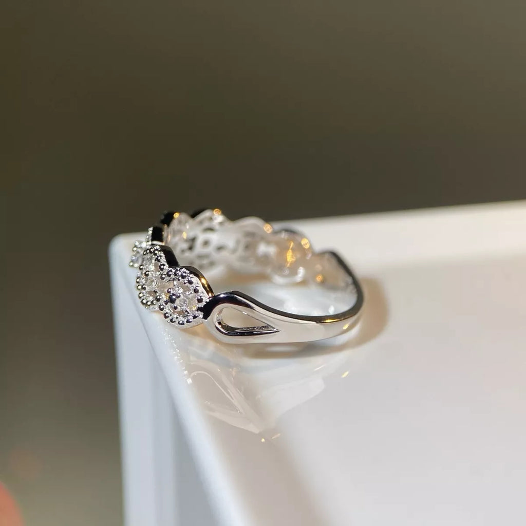 925 Sterling Silver Zircon Band Ring