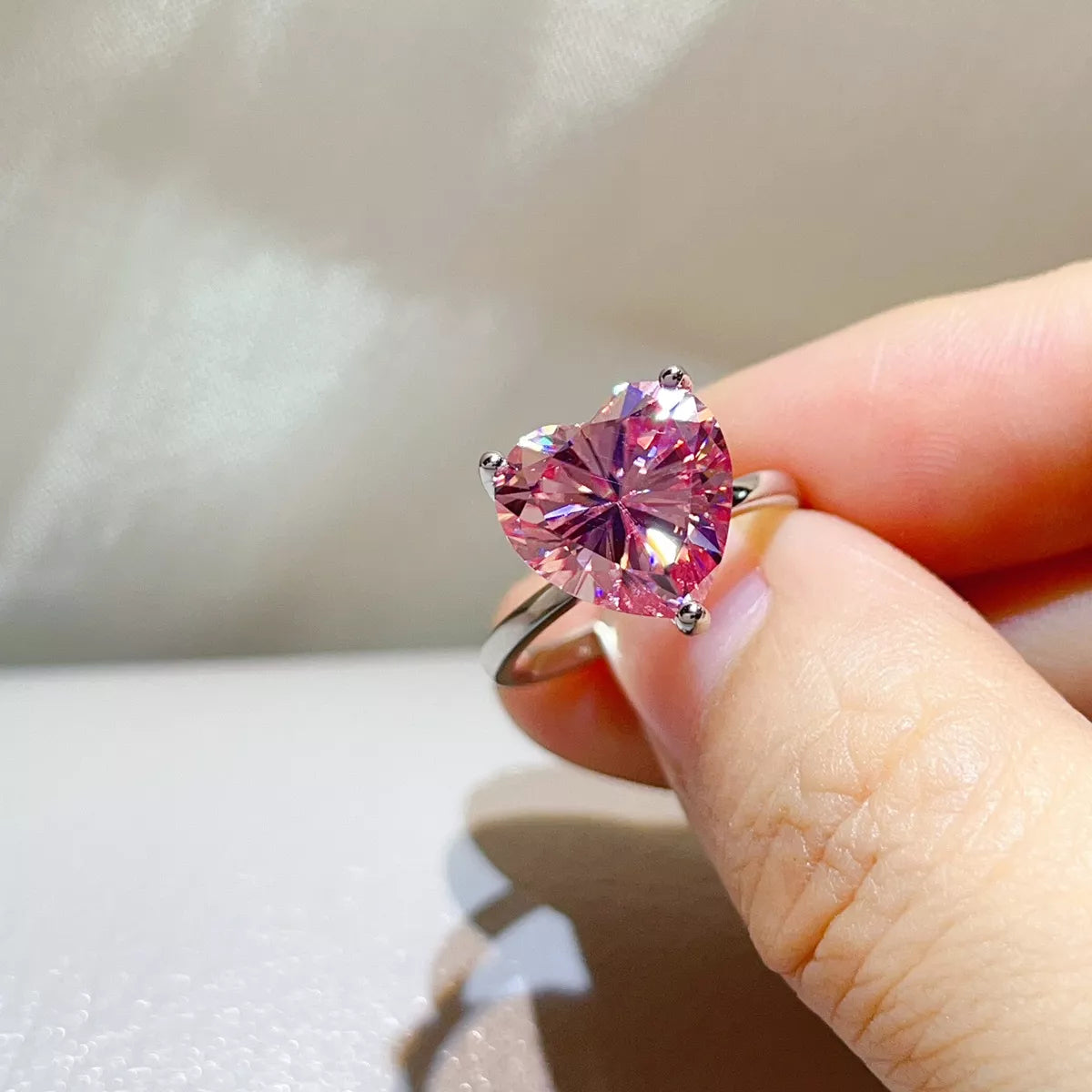 5 Carat 925 Sterling Silver Moissanite Ring
