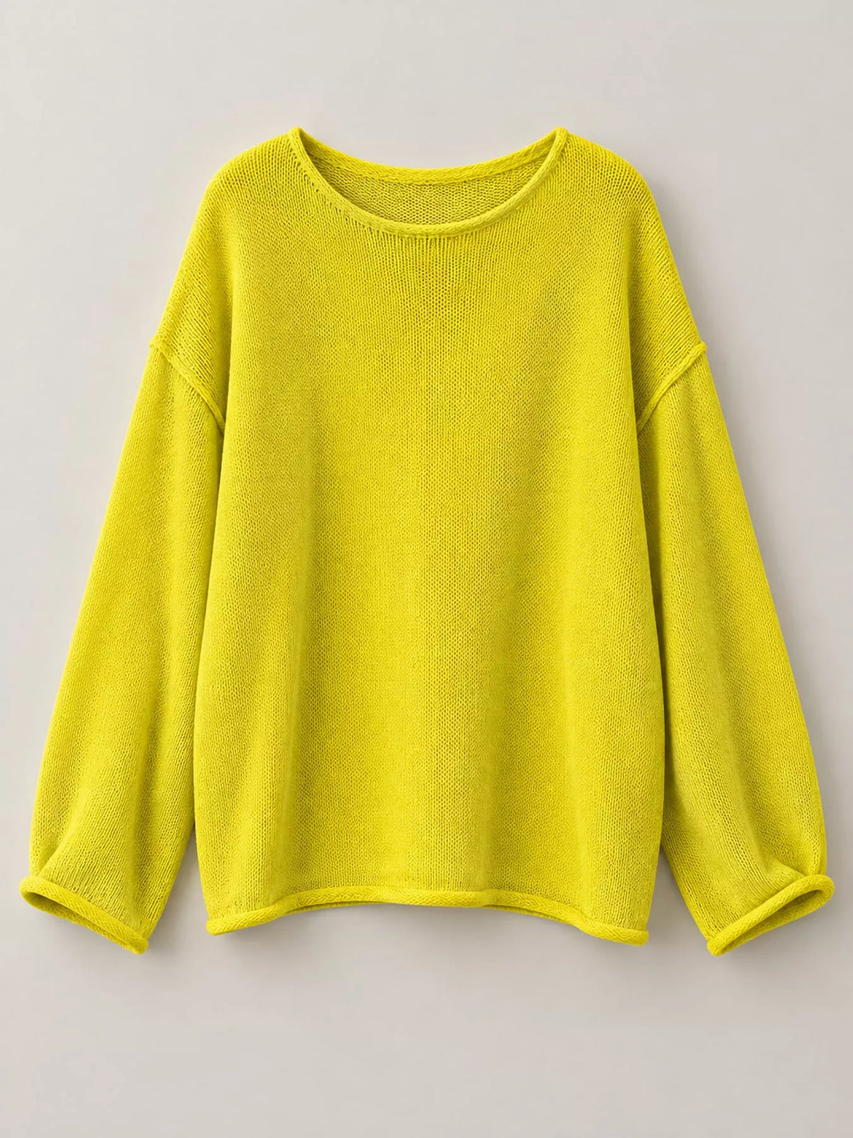 Yellow sheer Lightweight Knit Top