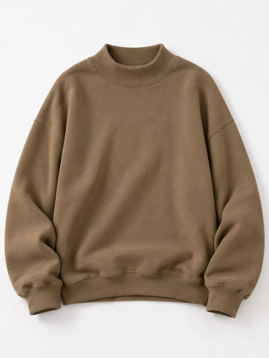 Brown oversized Dropped Shoulder Sweatshirt