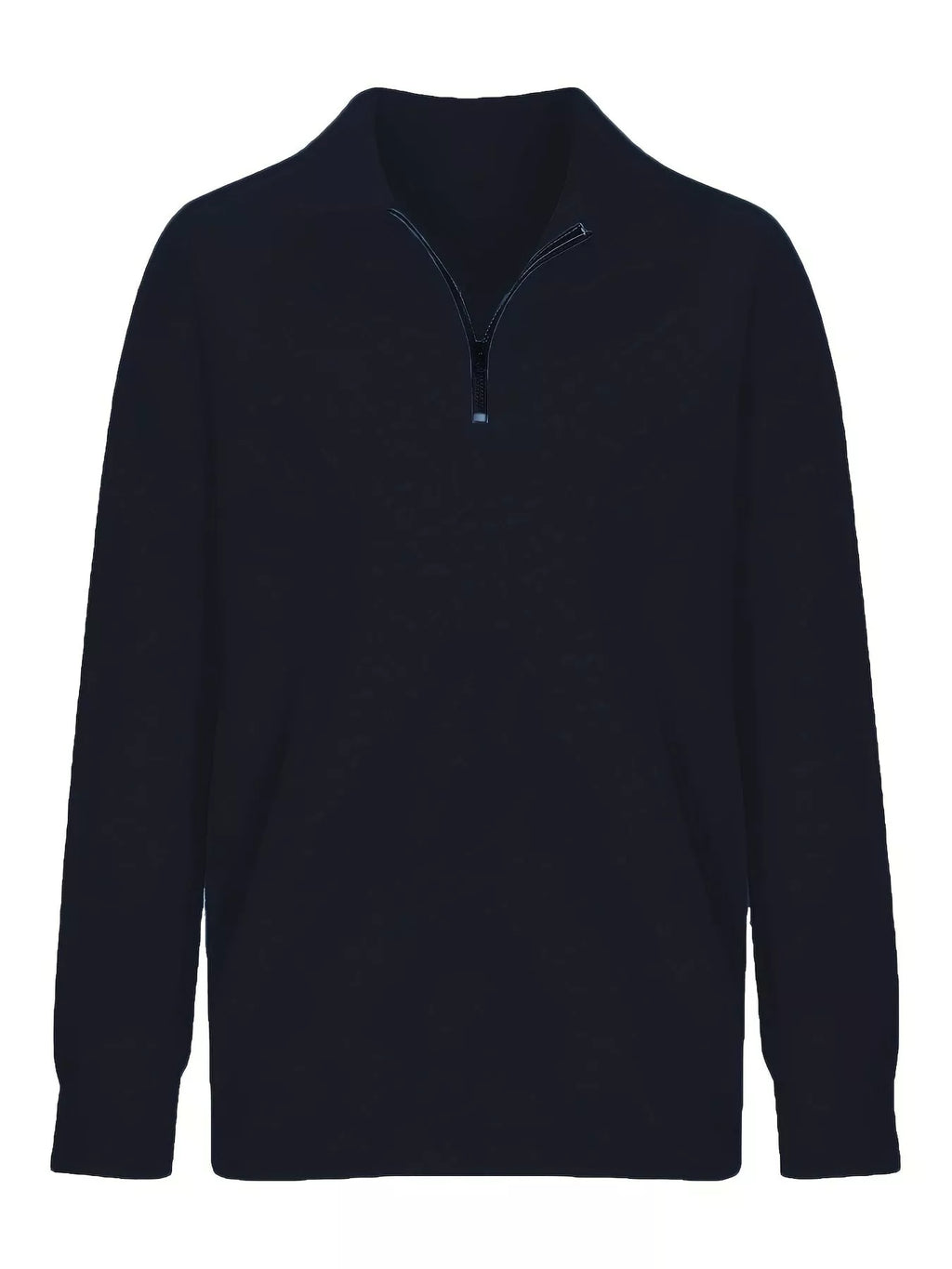 Navy quarter-Zip Dropped Shoulder Sweatshirt