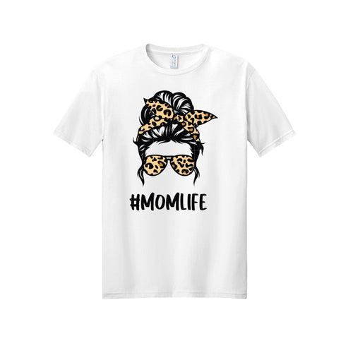 #MOMLIFE Leopard Graphic Tee