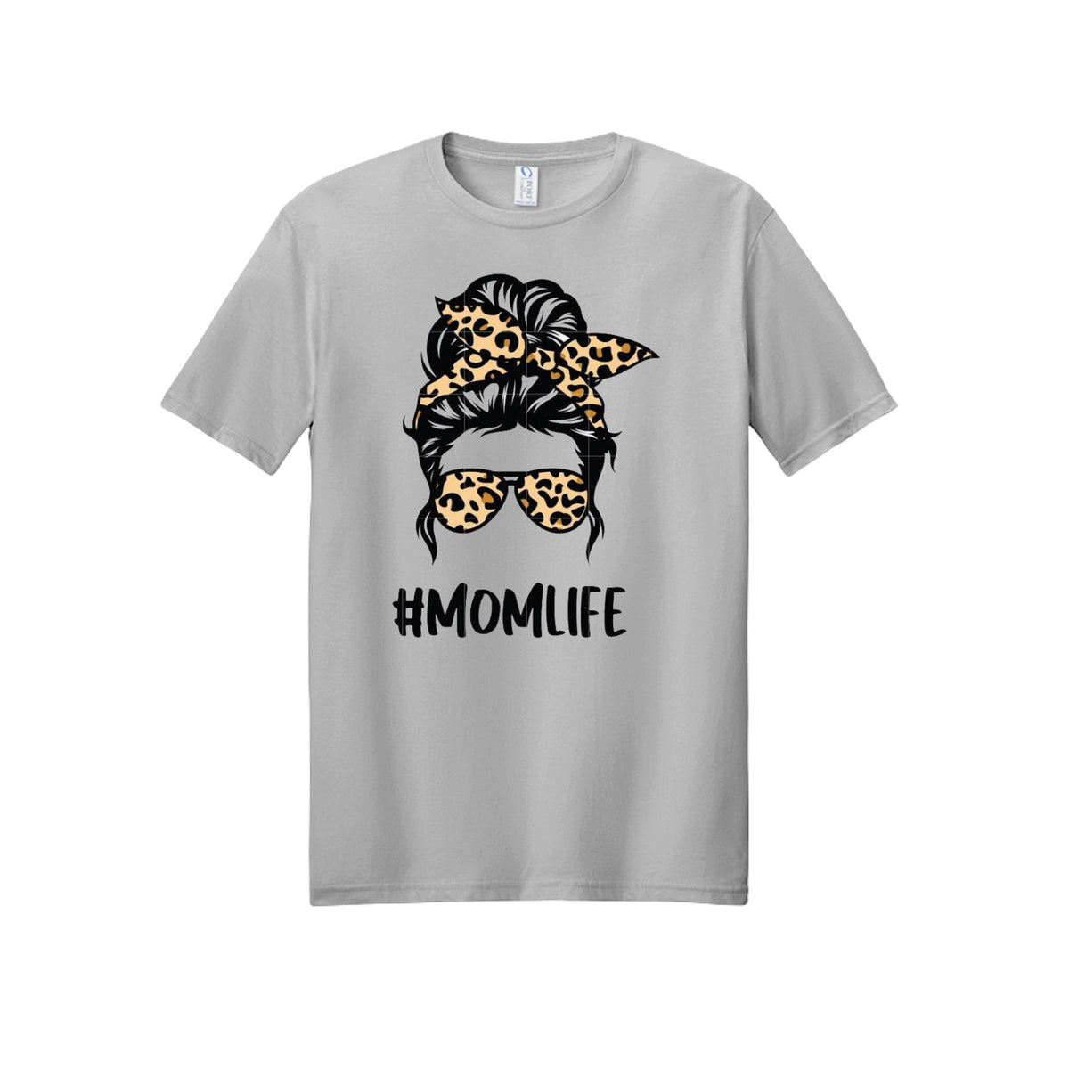 #MOMLIFE Leopard Graphic Tee