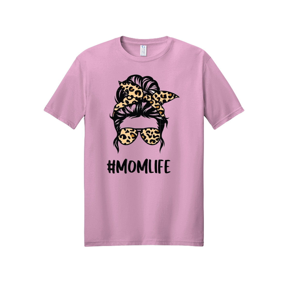 #MOMLIFE Leopard Graphic Tee