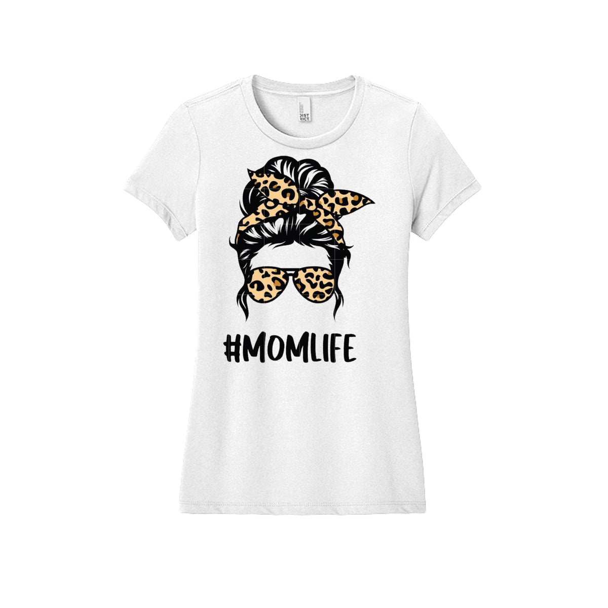 #MOMLIFE Leopard Graphic Tee