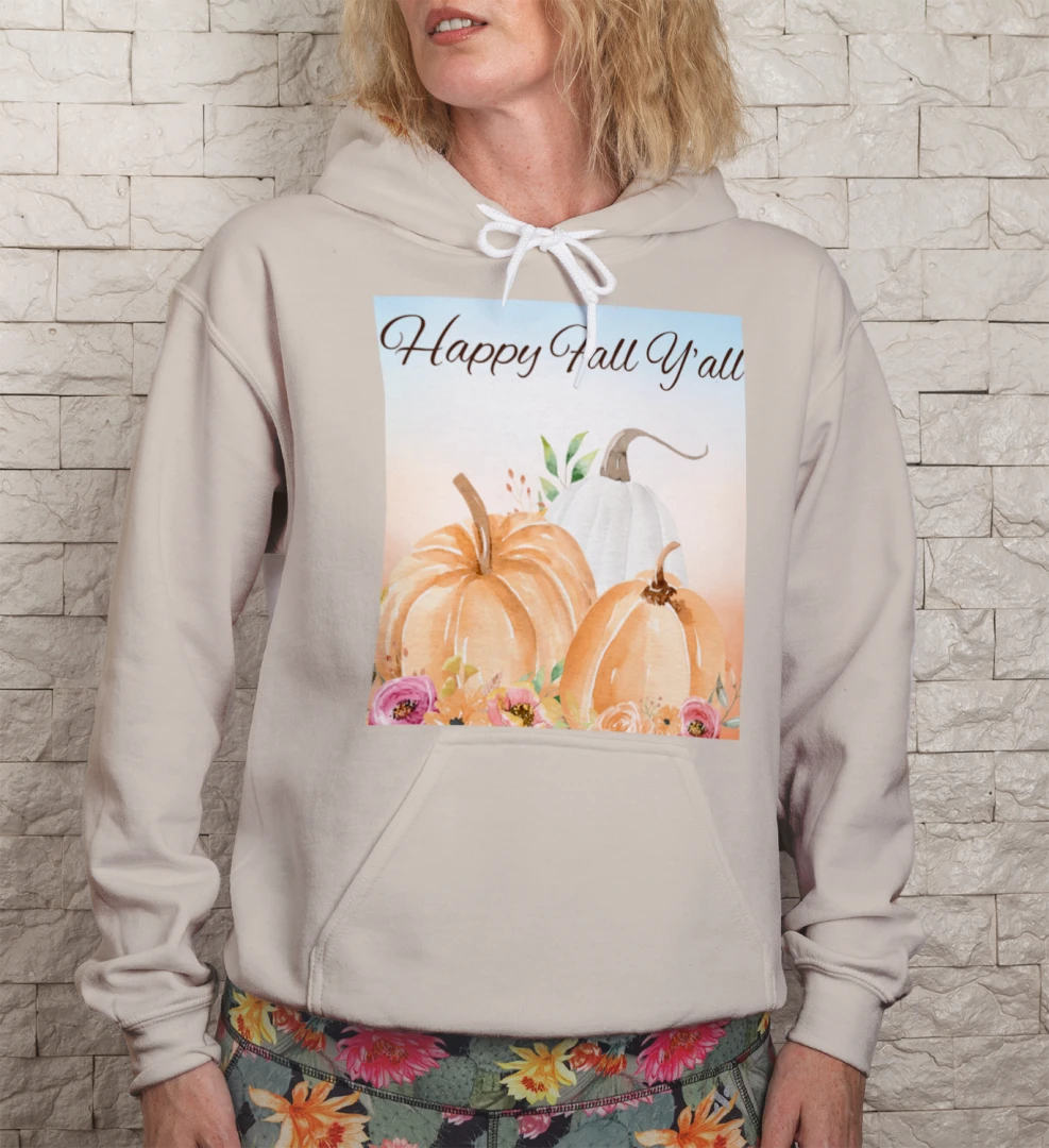 Happy Fall Y’all Pumpkin Hoodie