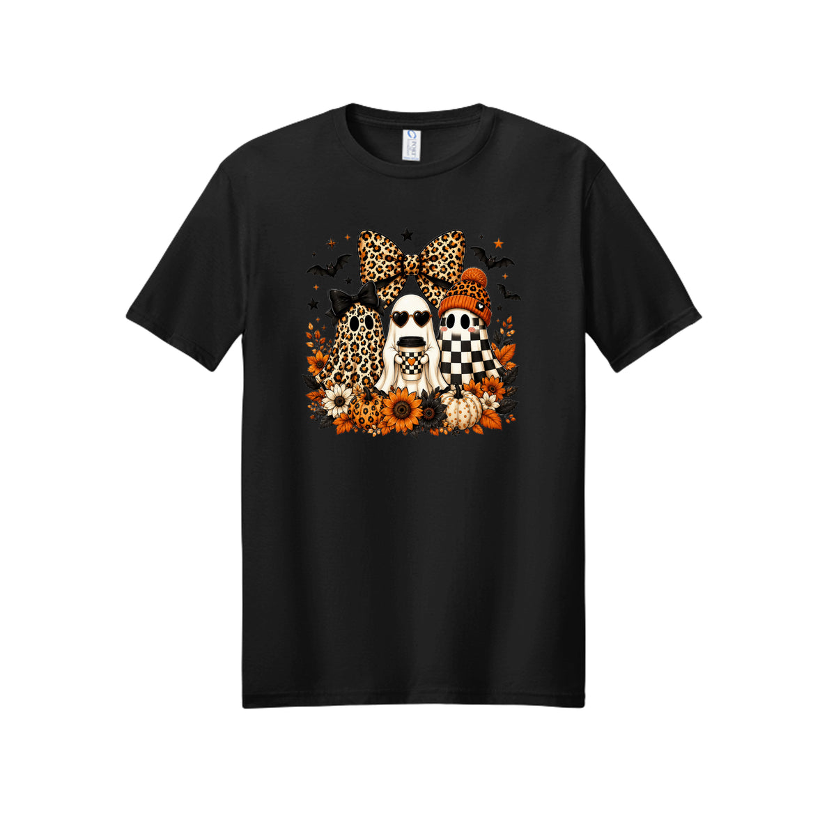 Leopard Ghost Squad Halloween Graphic Tee