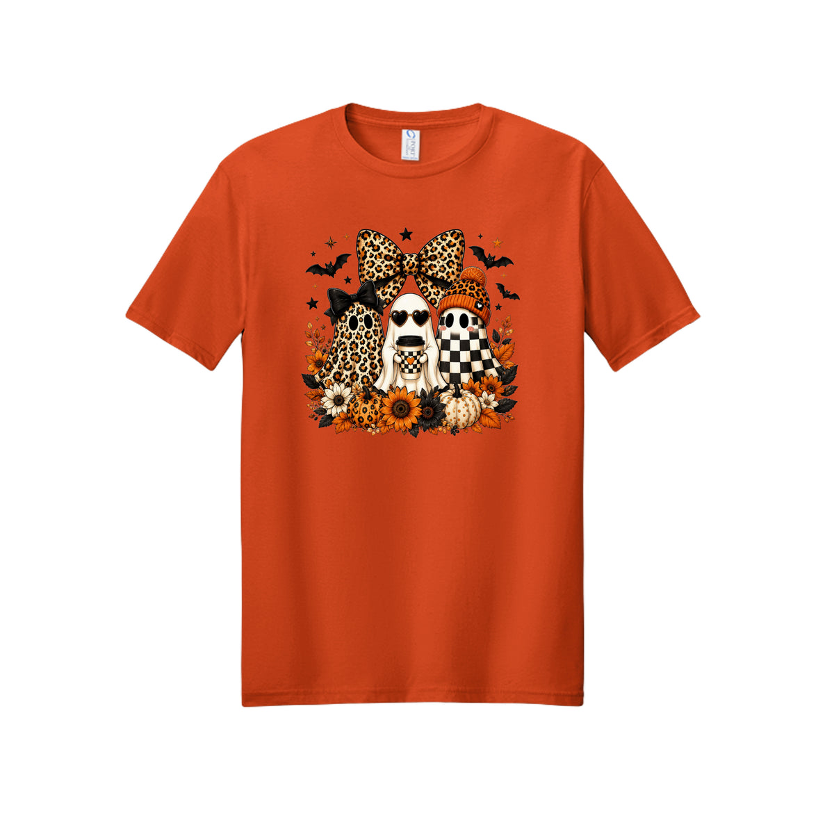 Leopard Ghost Squad Halloween Graphic Tee