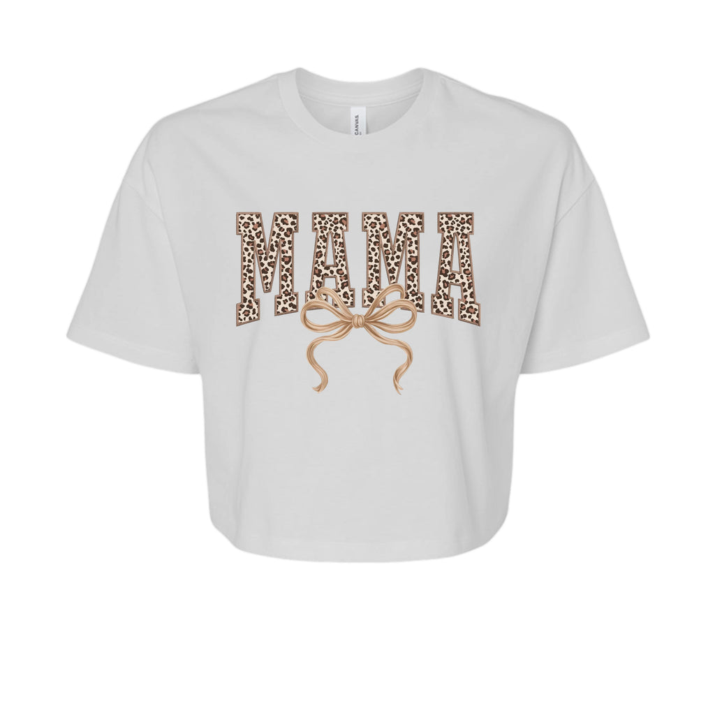 MAMA Leopard Bow Graphic Tee