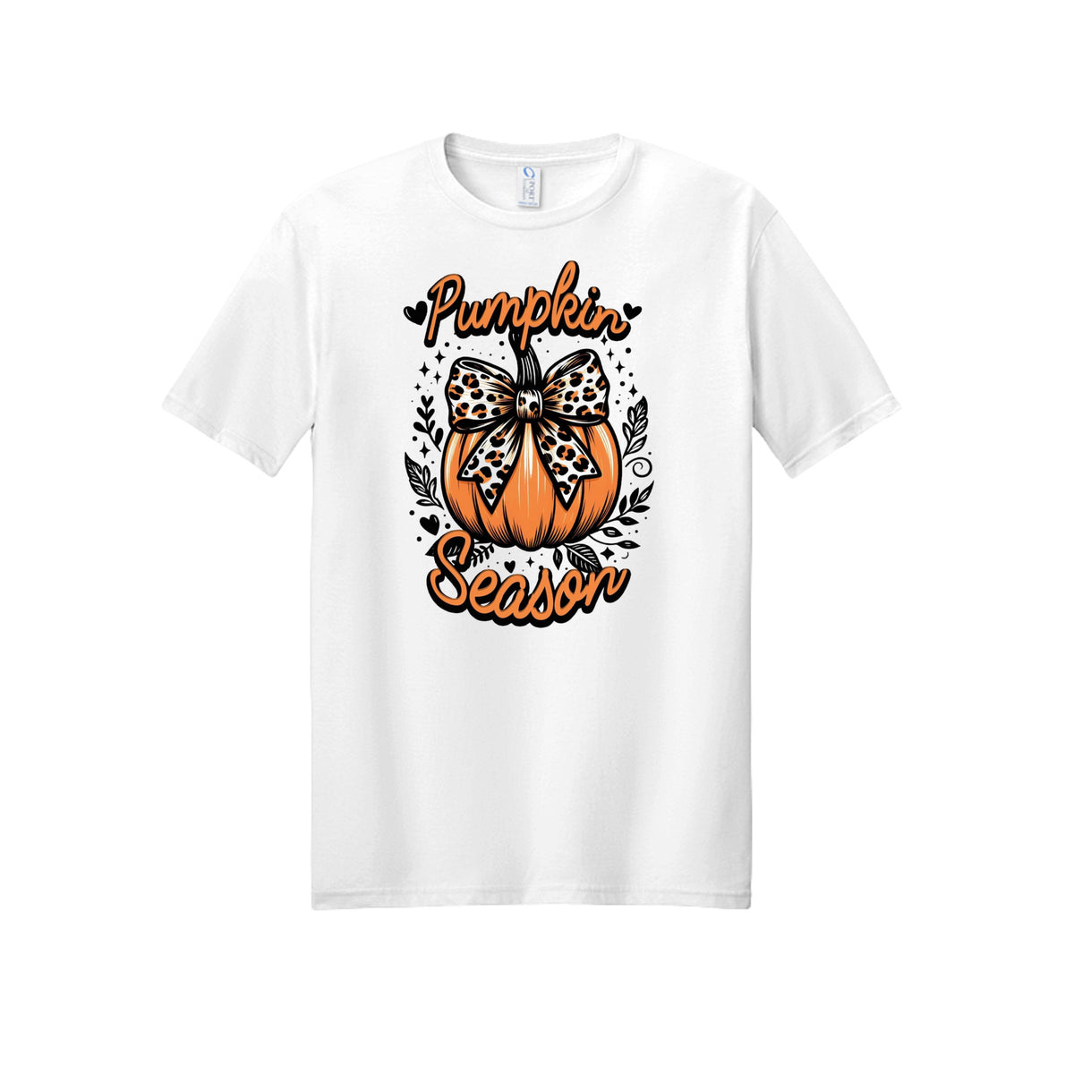 Pumpkin Season Leopard Bow Graphic Tee