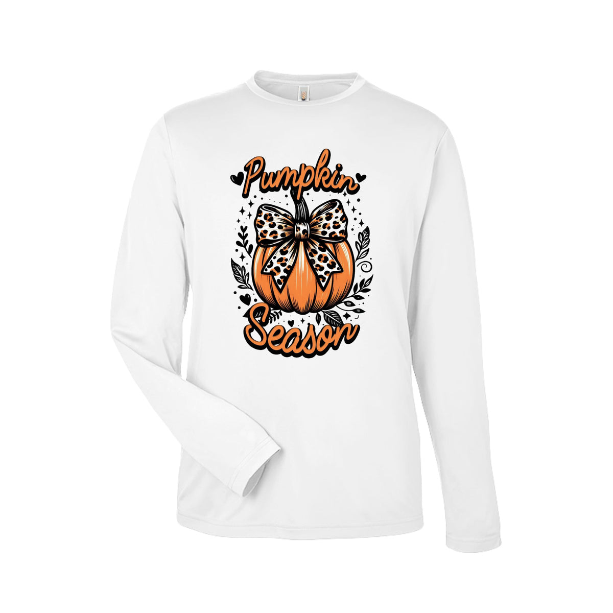 Pumpkin Season Leopard Bow Graphic Tee