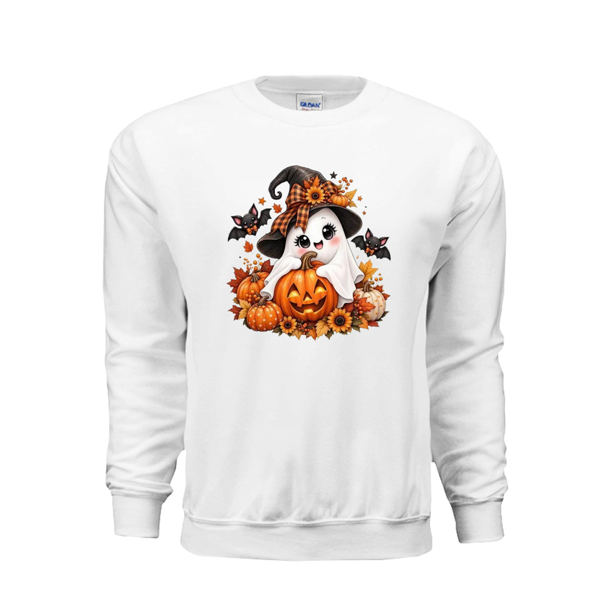 Little Witch Ghost Halloween Graphic Tee