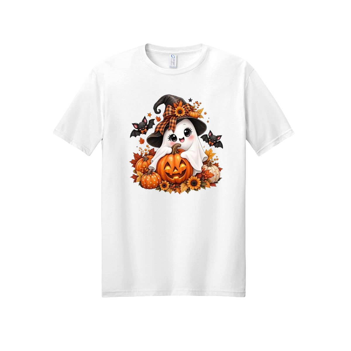 Little Witch Ghost Halloween Graphic Tee