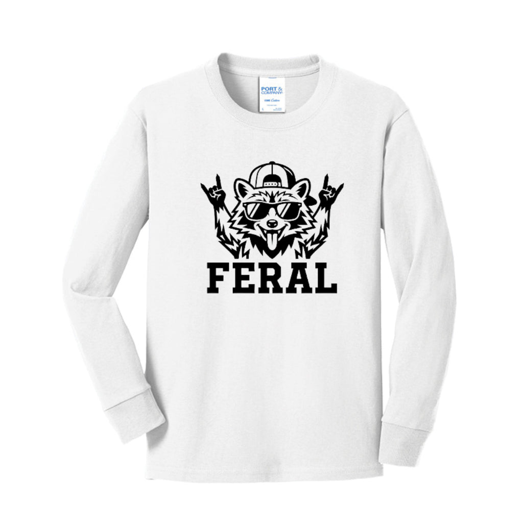 FERAL Raccoon Kids Graphic Tee