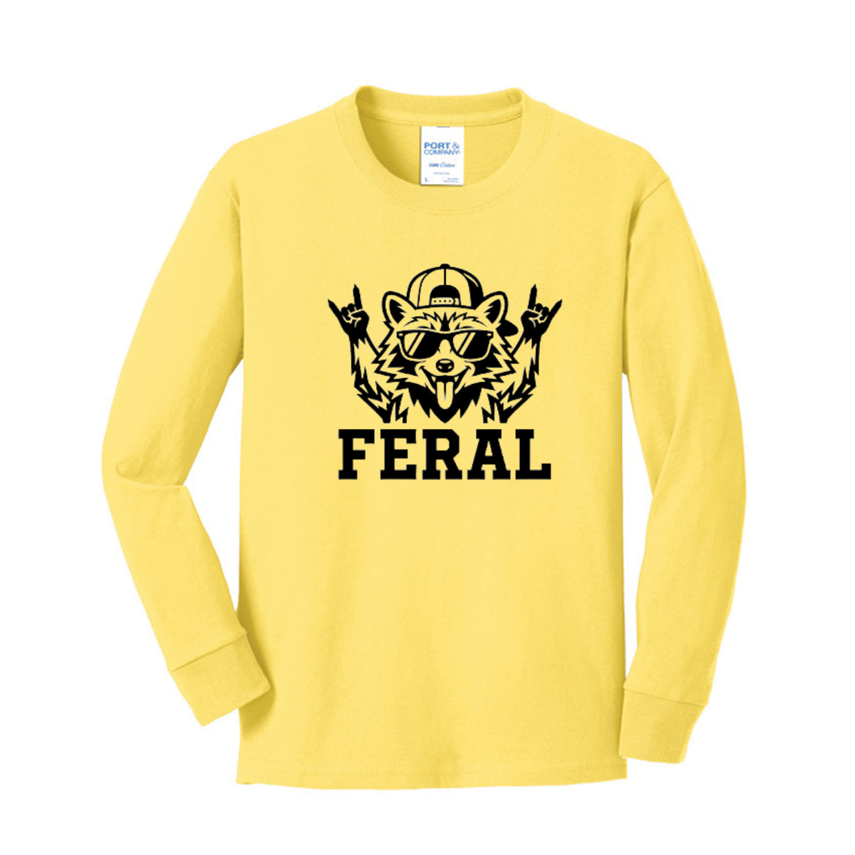 FERAL Raccoon Kids Graphic Tee
