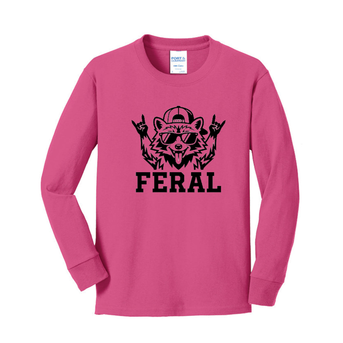 FERAL Raccoon Kids Graphic Tee